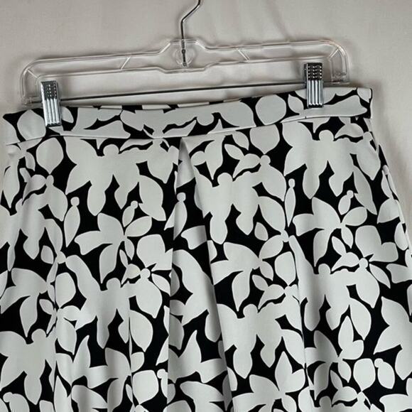 Cynthia Rowley Bold‎ Black & White Print Cottage Full Skirt NWOT Size M - Picture 2 of 10